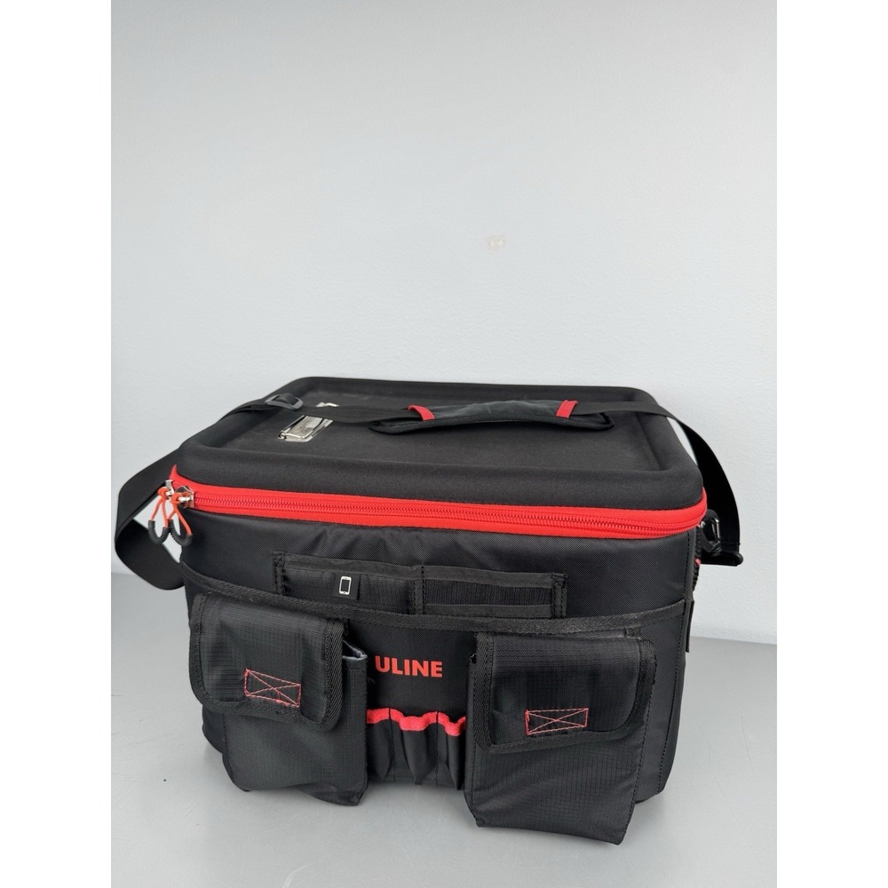 ULINE Mobile Desk File Organizer Bag Hard Case Clipboard File Laptop Business